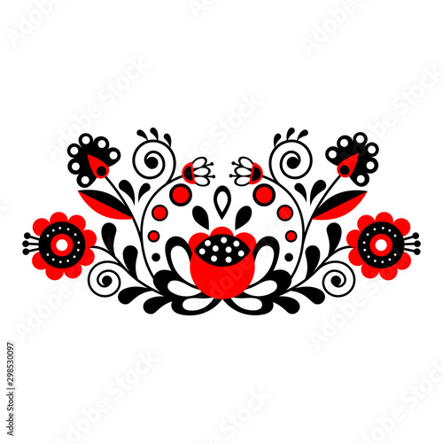 Scandinavian folk art ornament.