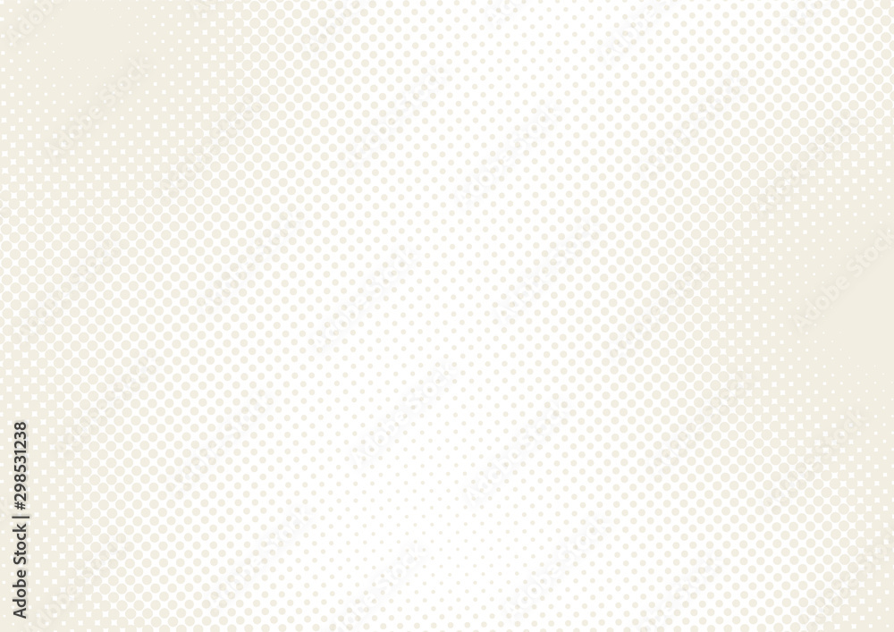 Pastel beige and white pop art background in retro comic style with halftone dots design, vector illustration eps10 Pastel beige and white pop art background in retro comic style with halftone dots design, vector illustration eps10