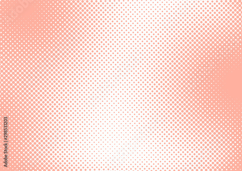 Pastel red and white pop art background in retro comic style with halftone dots design, vector illustration eps10