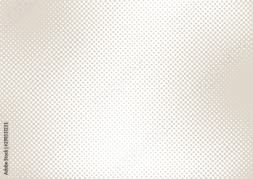 Light beige and white pop art background in retro comic style with halftone dots design, vector illustration eps10