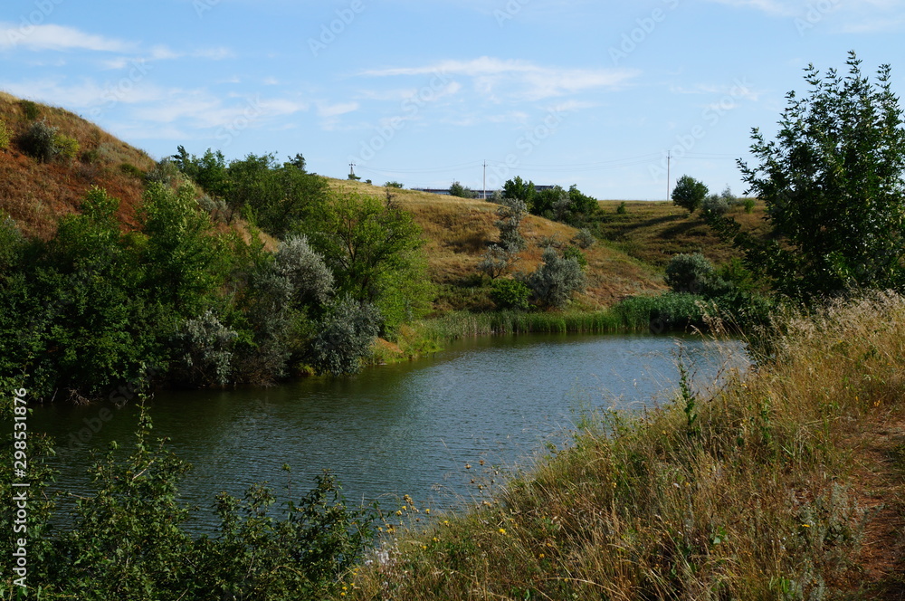Obraz premium landscape with river