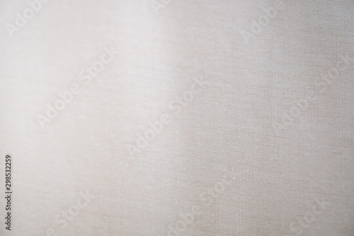 Close up of texture of white cloth with copy space use for background or wallpaper © Montri Thipsorn