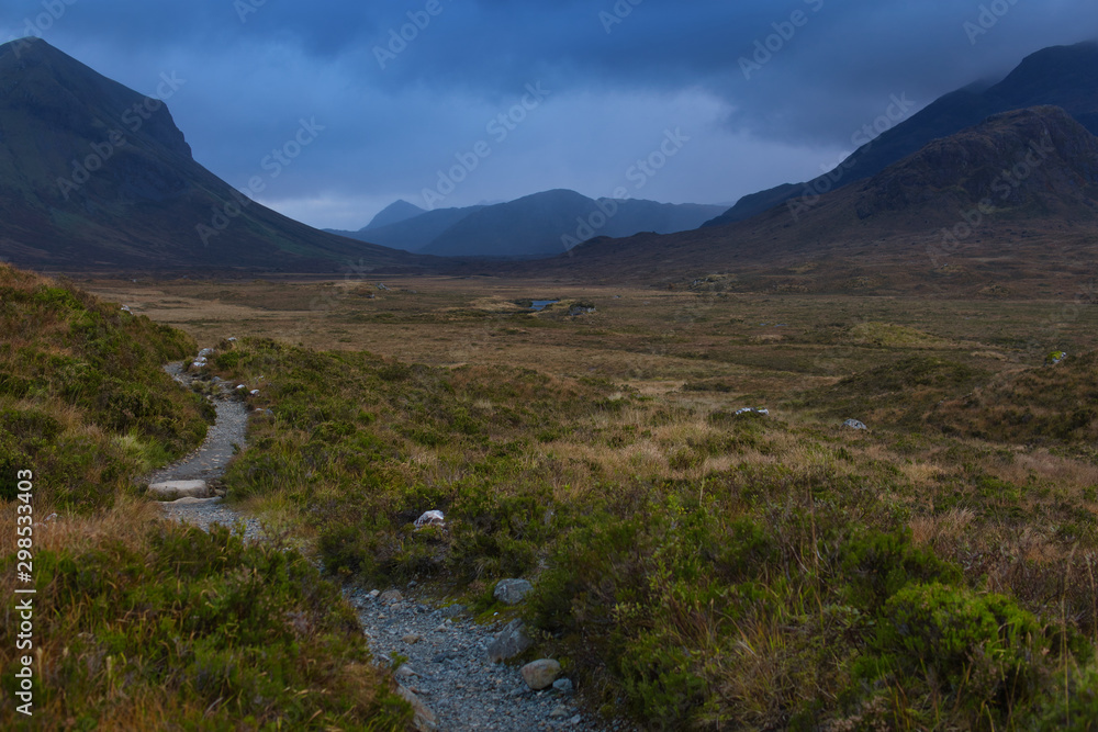 Schottland Blaue Berge Skye Schottland Blaue Berge Skye