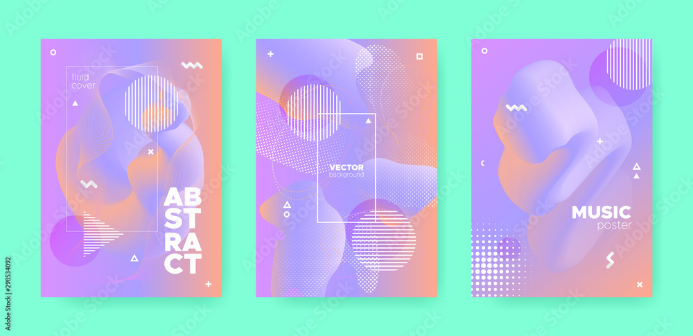 Obraz premium Graphic Abstract Geometric Elements. 70s or 80s 