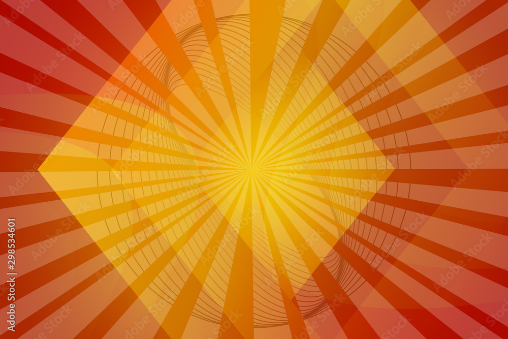 Fototapeta premium abstract, orange, design, yellow, wallpaper, illustration, light, red, wave, art, pattern, texture, backgrounds, color, graphic, lines, backdrop, line, curve, bright, digital, summer, waves, colorful