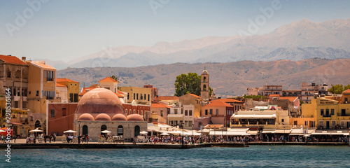 Obraz na płótnie Kreta, Chania, Port w salonie