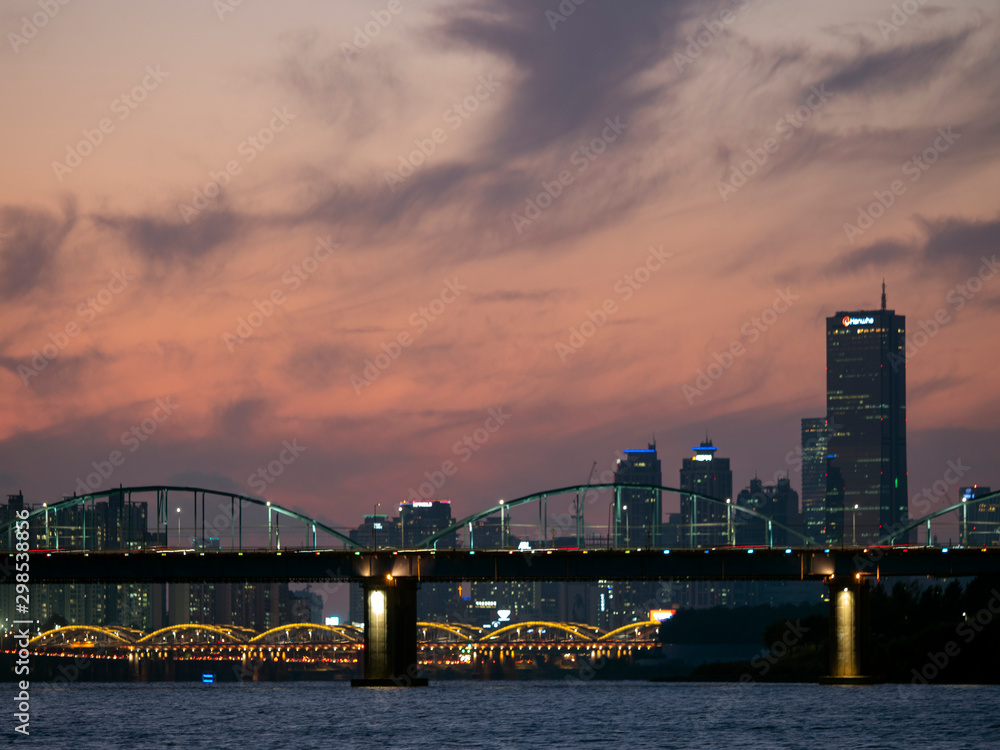 a night view of Seoul a night view of Seoul
