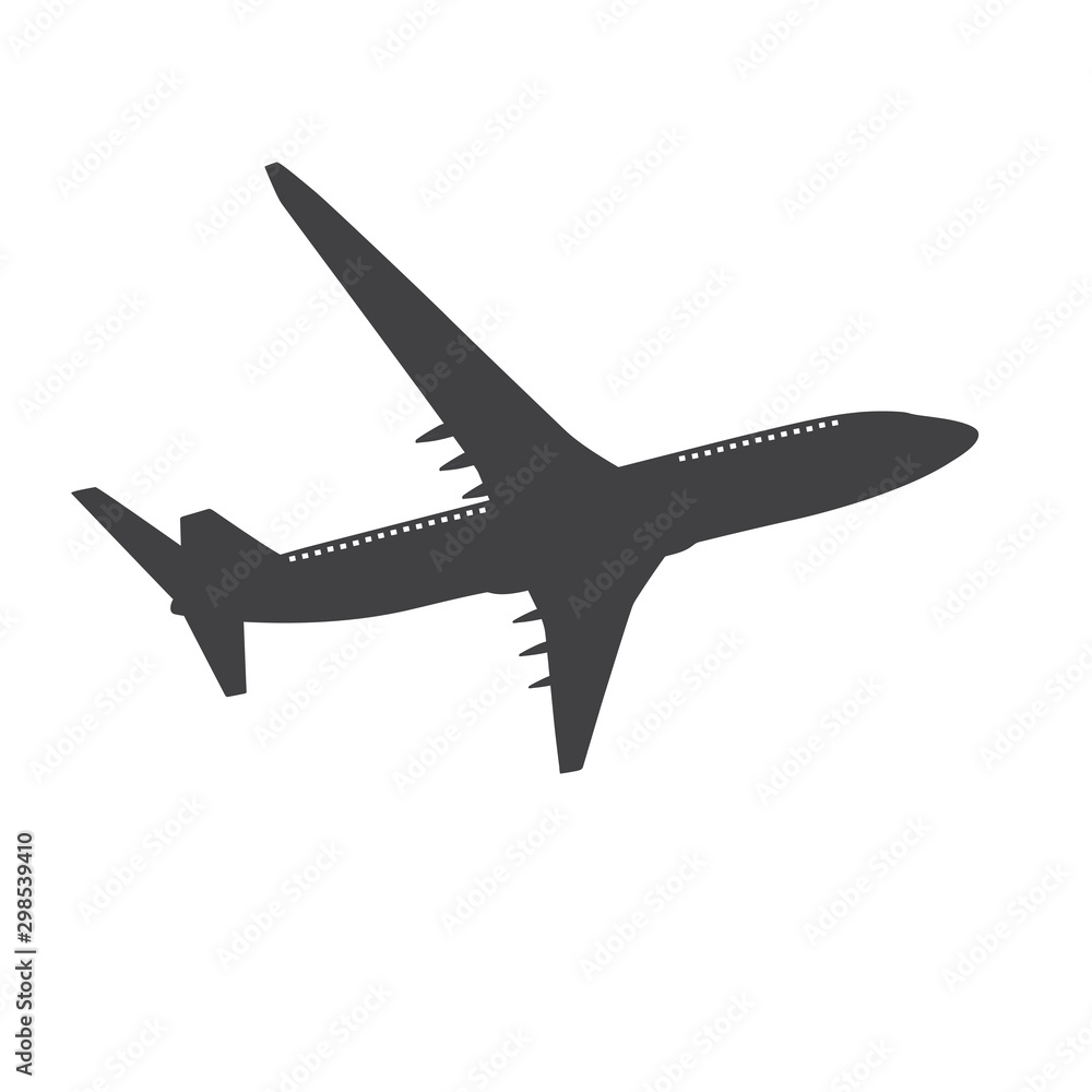 Airplane Icon Vector Illustration