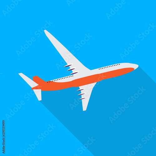 Abstract Airplane Transportation Background. Vector Illustration