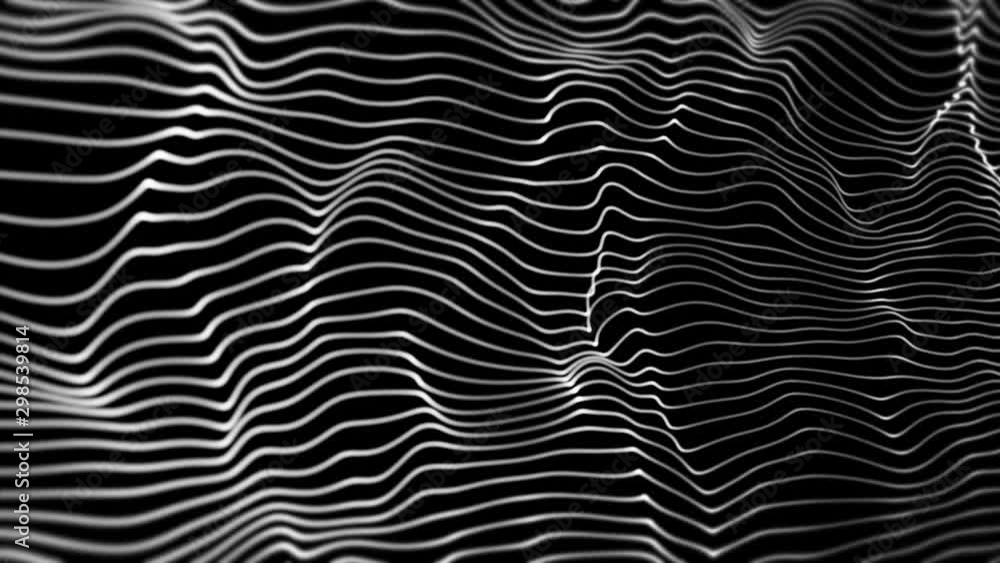 Black and White Stripes- Seamless Loop, Wave pattern Black and White Stripes- Seamless Loop, Wave pattern
