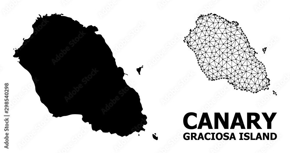 Solid and Carcass Map of Graciosa Island