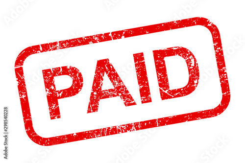 Paid stamp icon sign – stock vector