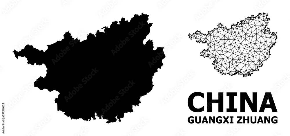 Solid and Network Map of Guangxi Zhuang Region