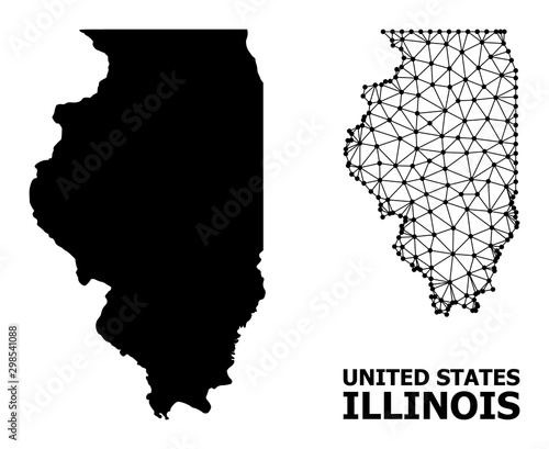 Solid and Network Map of Illinois State