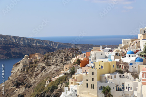 Beautiful view of Oia village on Santorini island in Greece