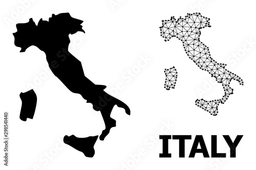 Solid and Network Map of Italy
