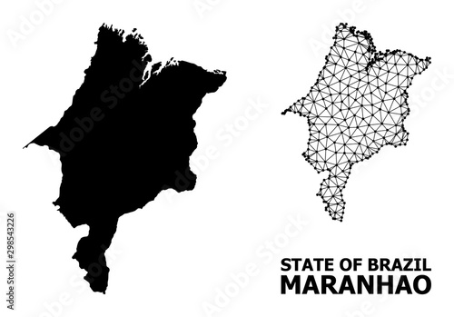Solid and Mesh Map of Maranhao State