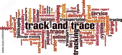 Track and trace word cloud