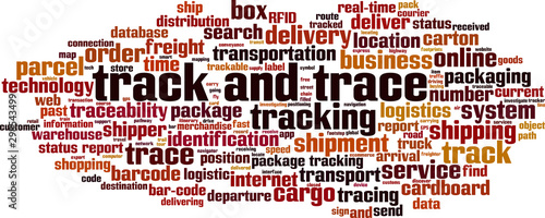 Track and trace word cloud