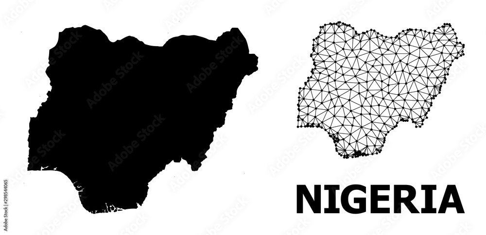 Solid and Network Map of Nigeria