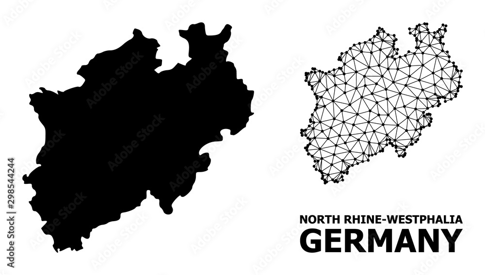Solid and Network Map of North Rhine-Westphalia State