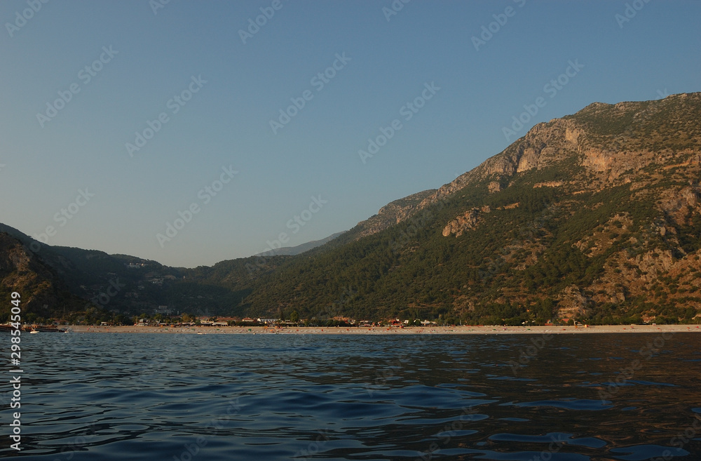 Approaching the town of Ölüdeniz, Turkey Approaching the town of Ölüdeniz, Turkey