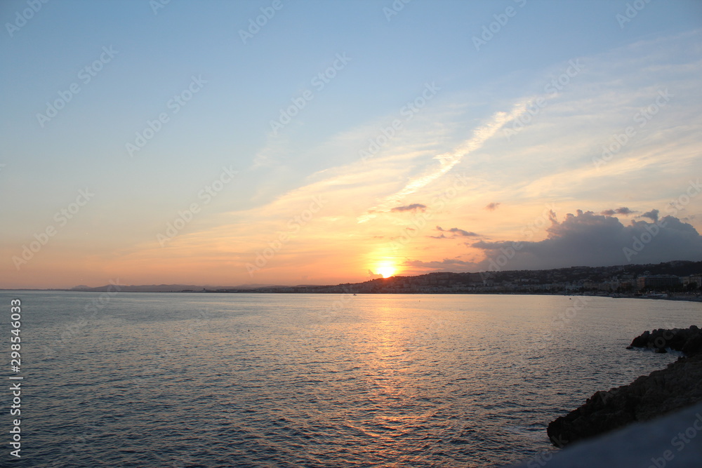 Sonnenuntergang am Horizont - Meer
