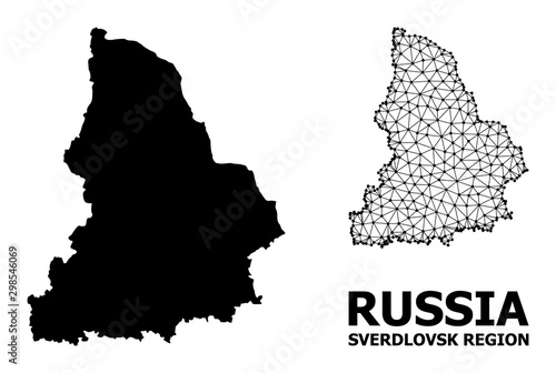 Solid and Mesh Map of Sverdlovsk Region