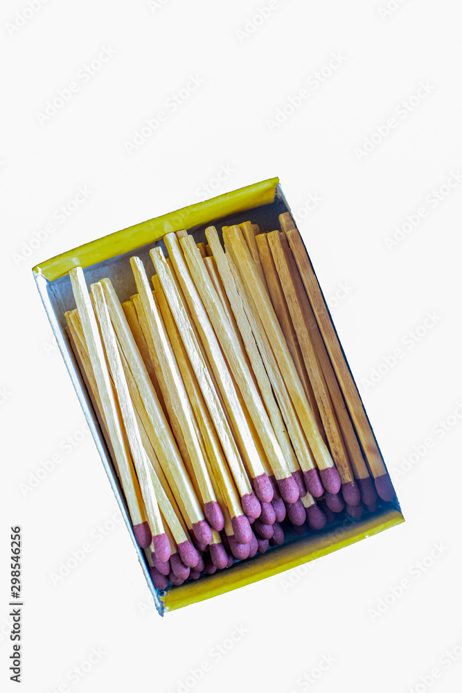 Fototapeta premium A small cardboard box of matches