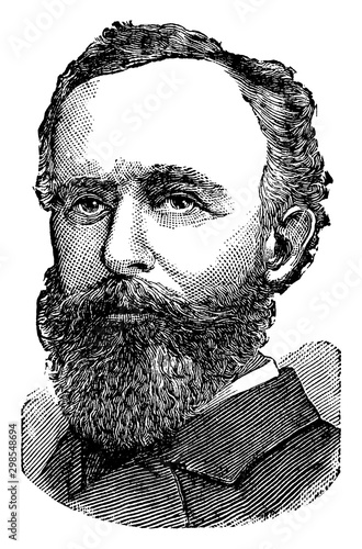 Edward Sylvester Morse, vintage illustration