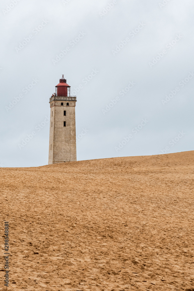 Rubjerg Knude lighthouse in Denmark at the North Sea