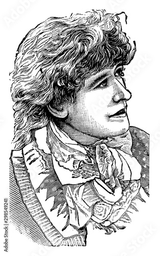 Ellen Terry, vintage illustration photo