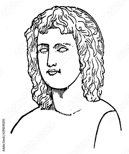 Virgil, vintage illustration