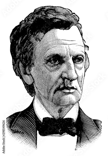 William Maxwell Evarts, vintage illustration
