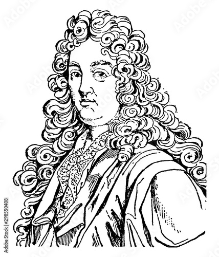 Jean Racine, vintage illustration photo