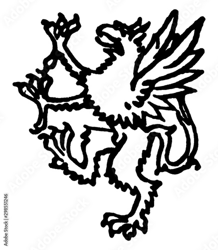 Griffon vintage illustration.
