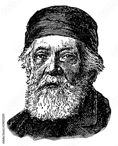 Louis Kossuth, vintage illustration