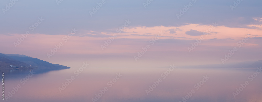 Fototapeta premium Sunset at Dead Sea, Jordan