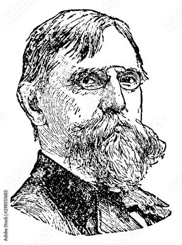 Lewis Wallace, vintage illustration