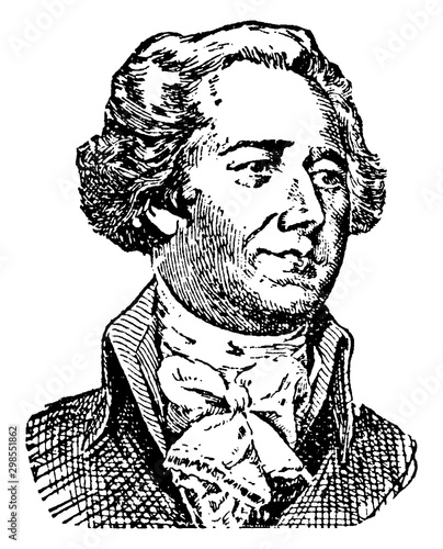 Alexander Hamilton, vintage illustration photo