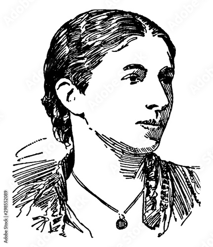 Mary Augusta Ward, vintage illustration