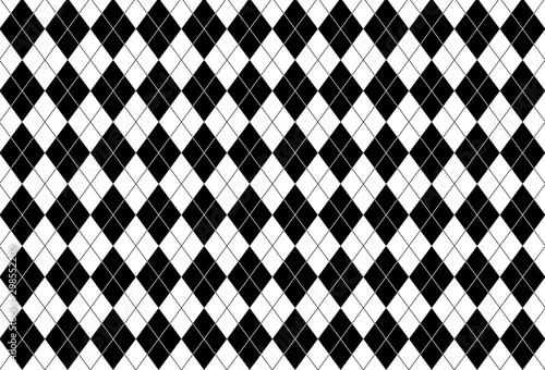 Black rhombuses background. photo