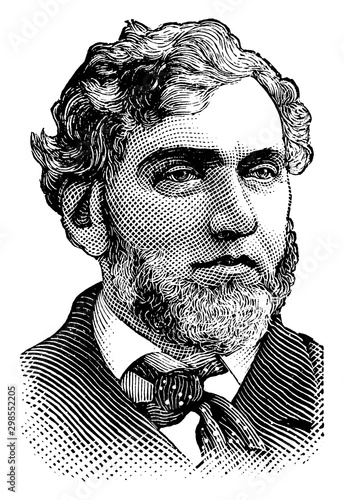 Frank Hiscock, vintage illustration