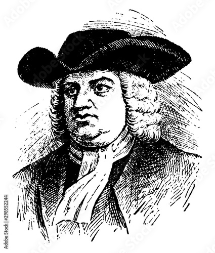 William Penn, vintage illustration
