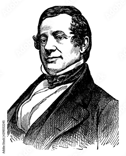Washington Irving, vintage illustration