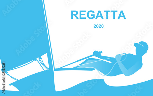 Poster with regatta theme