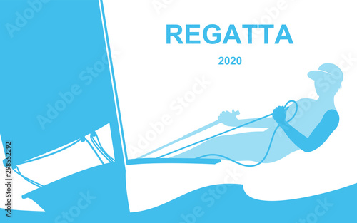 Poster with regatta theme