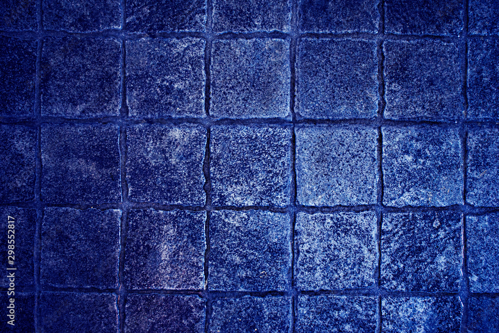 Fototapeta premium Blue cobble background texture stone