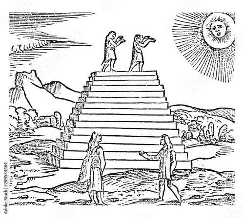 Peruvians vintage illustration.