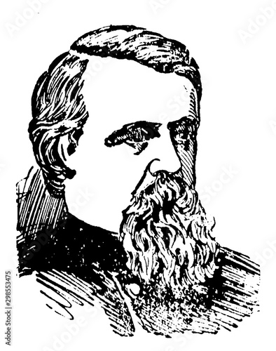 General Alfred H. Terry, vintage illustration